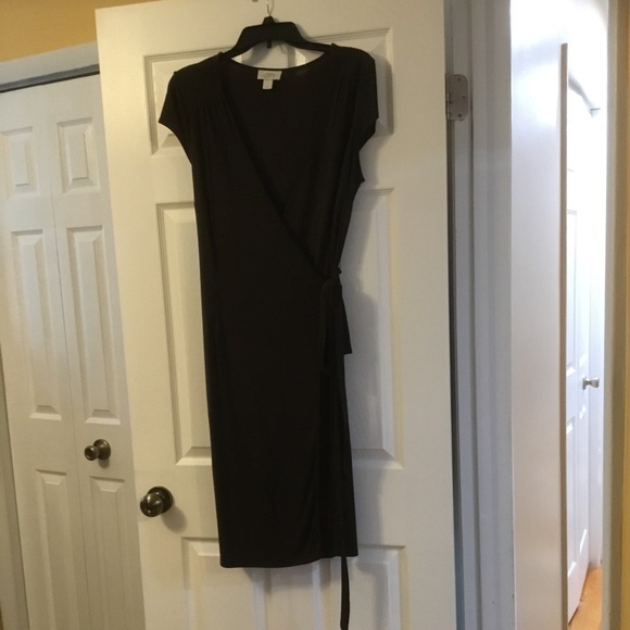 Brown Wrap  Dress Ann Taylor LOFT - Picture 3 of 5